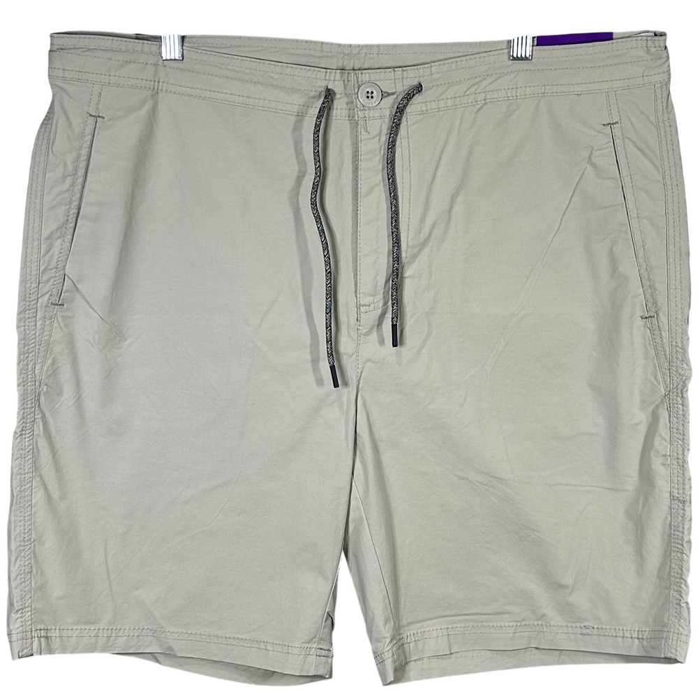 Unionbay Men's Size 40 Drawstring‎ Hybrid Casual Shorts Khaki Comfort Brand New